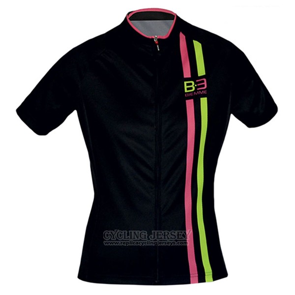 2017 Cycling Jersey Women Biemme Black Short Sleeve and Bib Short