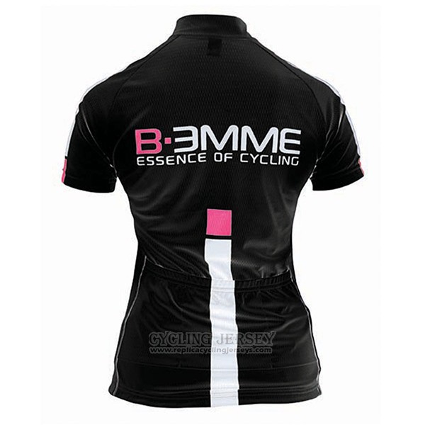 2017 Cycling Jersey Women Biemme Black and White Short Sleeve and Bib Short
