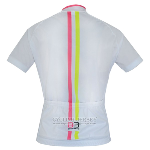 2017 Cycling Jersey Women Biemme White Short Sleeve and Bib Short