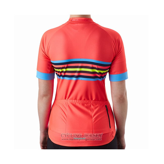 2021 Cycling Jersey Women Bontrage Orange Short Sleeve And Bib Short QXF21-0029