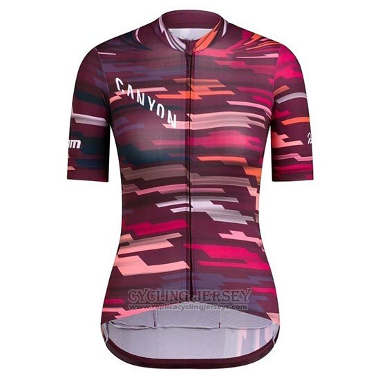 2019 Cycling Jersey Women Canyon Red Short Sleeve and Bib Short