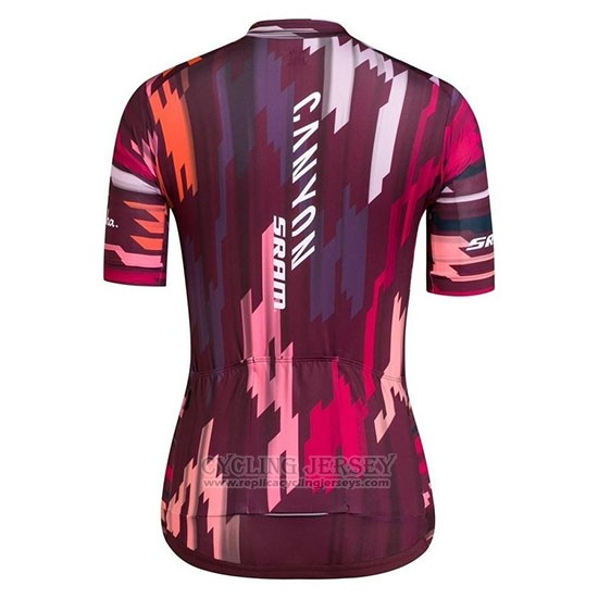 2019 Cycling Jersey Women Canyon Red Short Sleeve and Bib Short