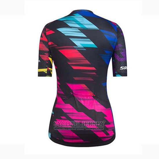 2019 Cycling Jersey Women Canyon Sram Black Red Short Sleeve and Bib Short