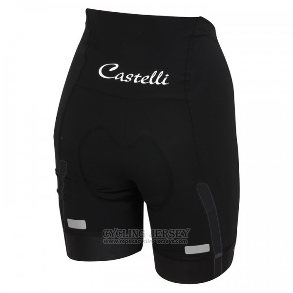 2017 Cycling Jersey Women Castelli Light Blue Short Sleeve and Bib Short