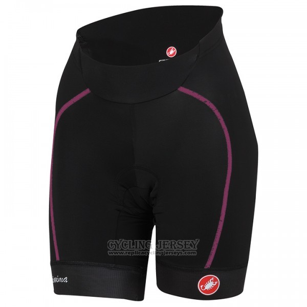 2017 Cycling Jersey Women Castelli Pink Short Sleeve and Bib Short