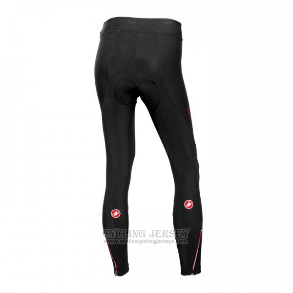 2017 Cycling Jersey Women Castelli Red Long Sleeve and Bib Tight