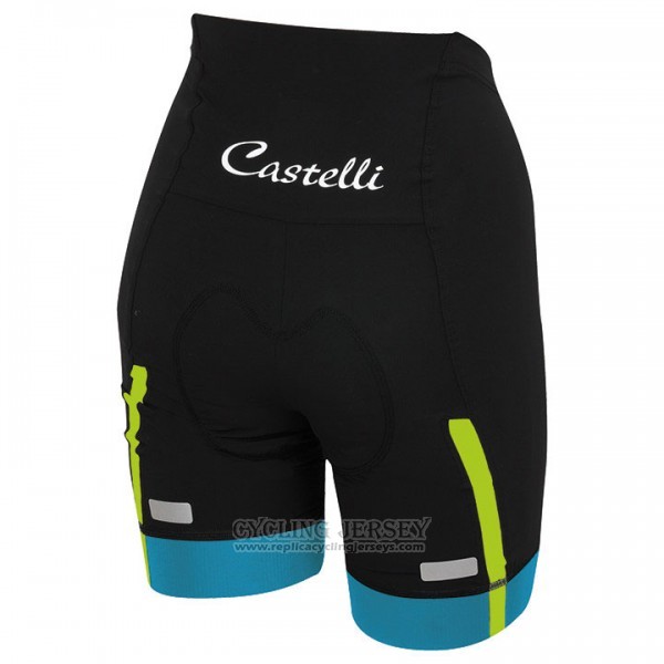 2017 Cycling Jersey Women Castelli Sky Blue Short Sleeve and Bib Short