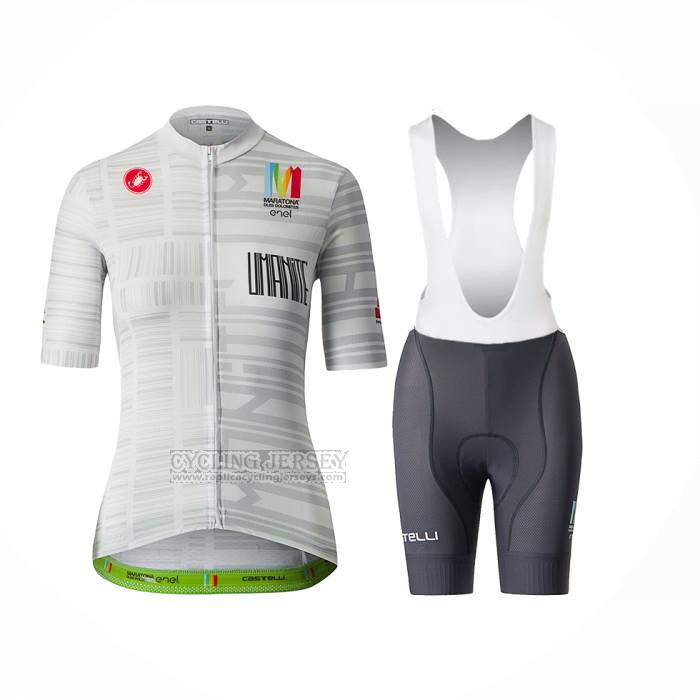 2023 Cycling Jersey Castelli Maratona Dles Dolomites-enel Black Short Sleeve and Bib Short