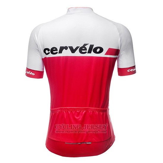 2019 Cycling Jersey Women Cervelo White Red Short Sleeve and Bib Short