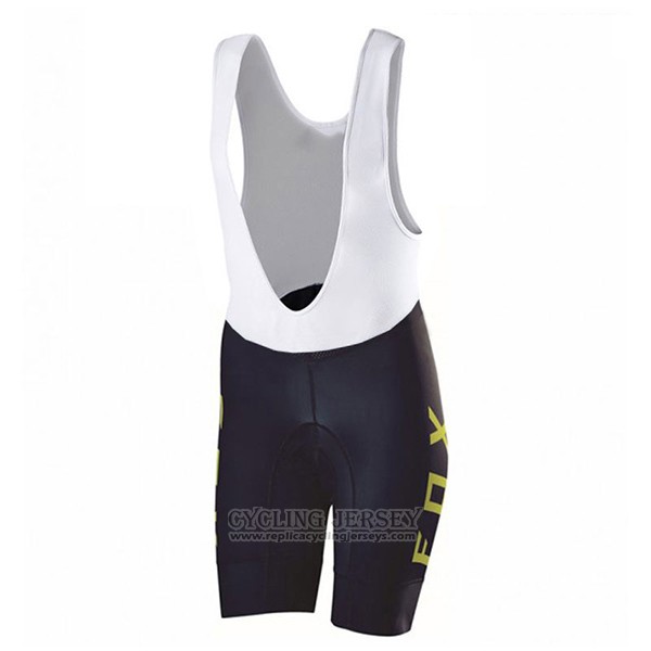 2017 Cycling Jersey Women Fox Black and Green Short Sleeve and Bib Short