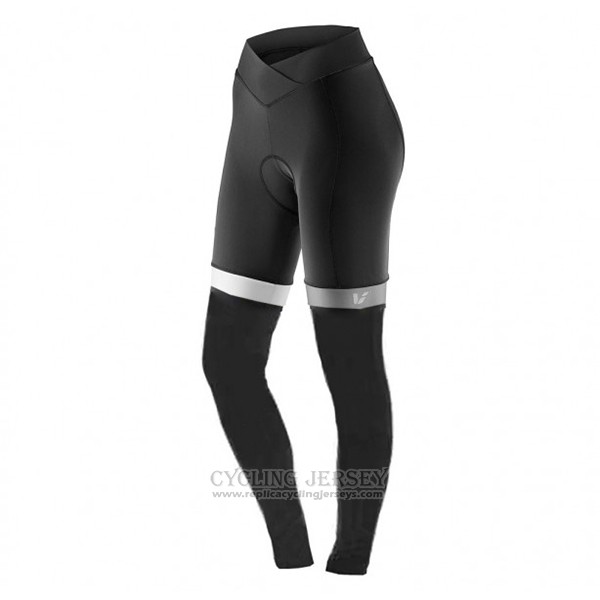 2017 Cycling Jersey Women Liv Black and White Long Sleeve and Bib Tight
