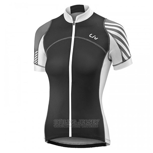 2017 Cycling Jersey Women Liv Pro Black Short Sleeve and Bib Short