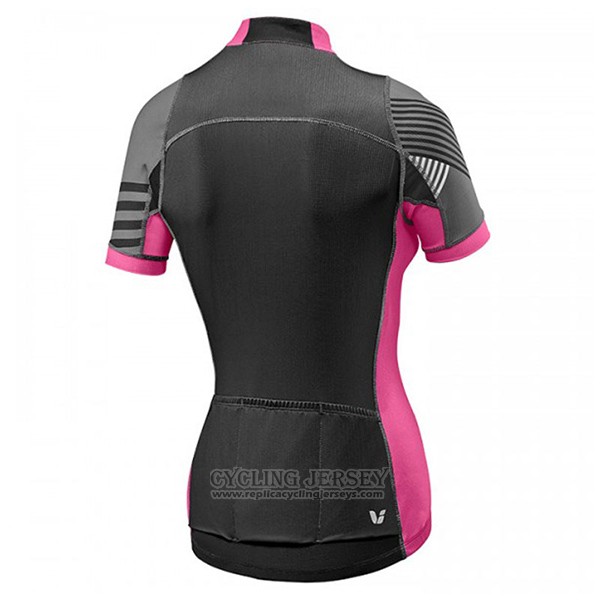 2017 Cycling Jersey Women Liv Pro Black and Red Short Sleeve and Bib Short