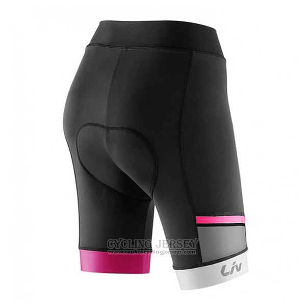 2017 Cycling Jersey Women Liv Pro Black and Red Short Sleeve and Bib Short