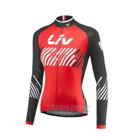 2017 Cycling Jersey Women Liv Red Short Sleeve and Bib Short