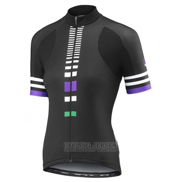 2017 Cycling Jersey Women Liv Zebra Black Short Sleeve and Bib Short