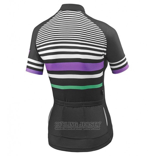 2017 Cycling Jersey Women Liv Zebra Black Short Sleeve and Bib Short