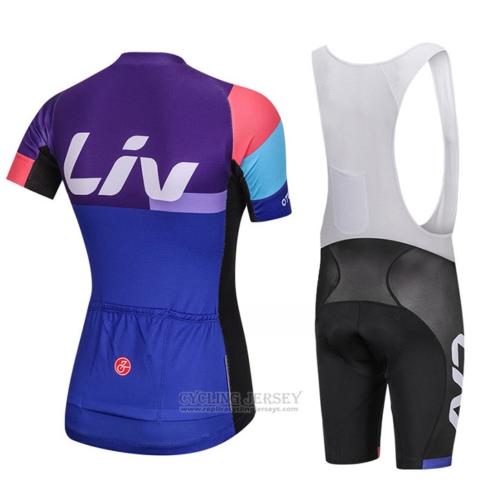 2018 Cycling Jersey Women Liv Fuchsia Short Sleeve and Bib Short