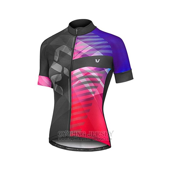 2019 Cycling Clothing Women Liv Purple Red Black Short Sleeve and Overalls
