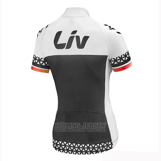 2019 Cycling Jersey Women Liv Black White Short Sleeve and Bib Short
