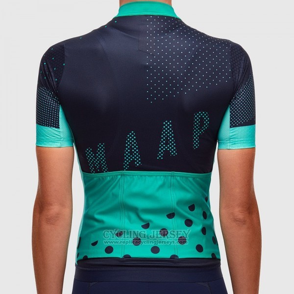 2017 Cycling Jersey Women Maap Black Short Sleeve and Bib Short