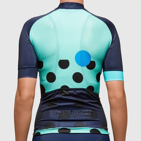 2017 Cycling Jersey Women Maap Deep Blue Short Sleeve and Bib Short