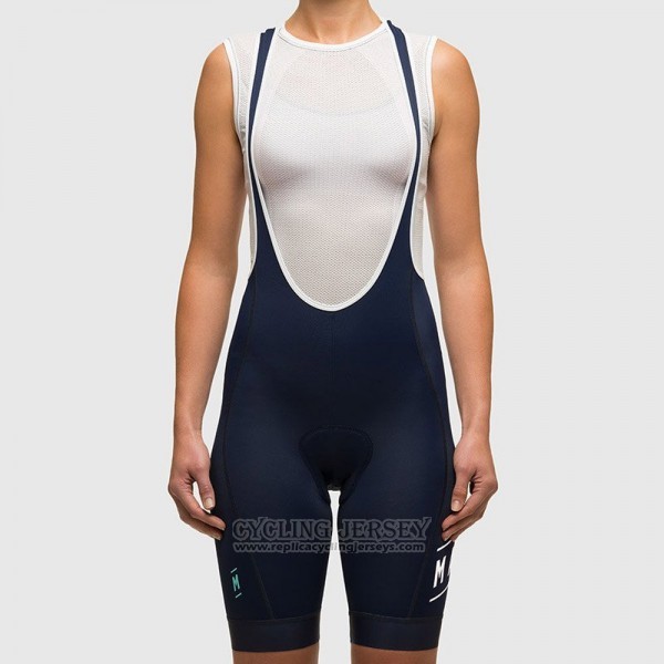 2017 Cycling Jersey Women Maap Deep Blue Short Sleeve and Bib Short