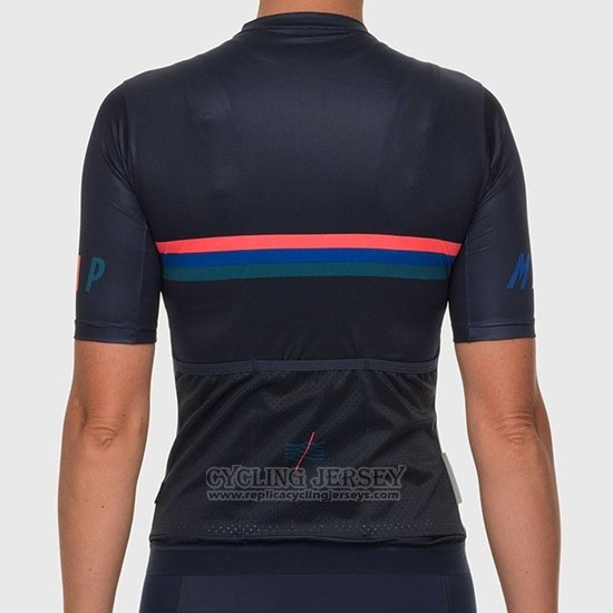 2019 Cycling Jersey Women Maap Nationals Black Short Sleeve and Bib Short