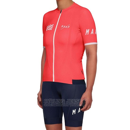 2019 Cycling Jersey Women Maap Red Short Sleeve and Bib Short