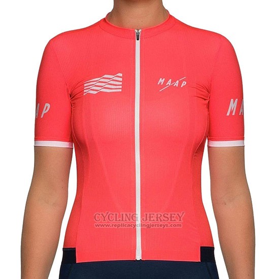 2019 Cycling Jersey Women Maap Red Short Sleeve and Bib Short
