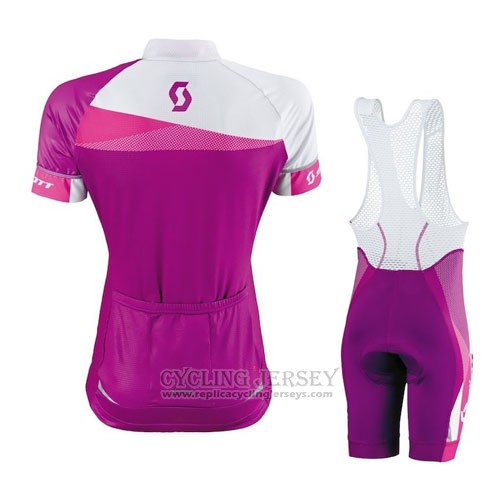 2016 Cycling Jersey Scott Red White Short Sleeve and Bib Short