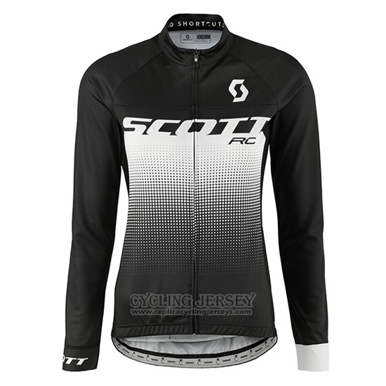 2016 Cycling Jersey Women Scott Green and White Long Sleeve and Bib Tight
