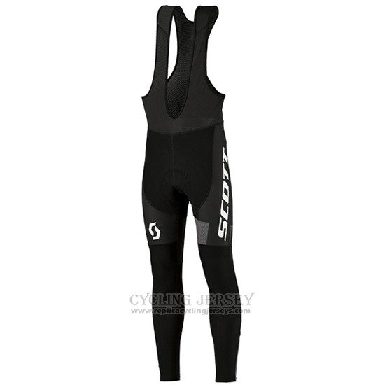 2016 Cycling Jersey Women Scott Green and White Long Sleeve and Bib Tight