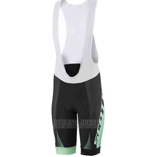 2016 Cycling Jersey Women Scott Green and White Short Sleeve and Bib Short