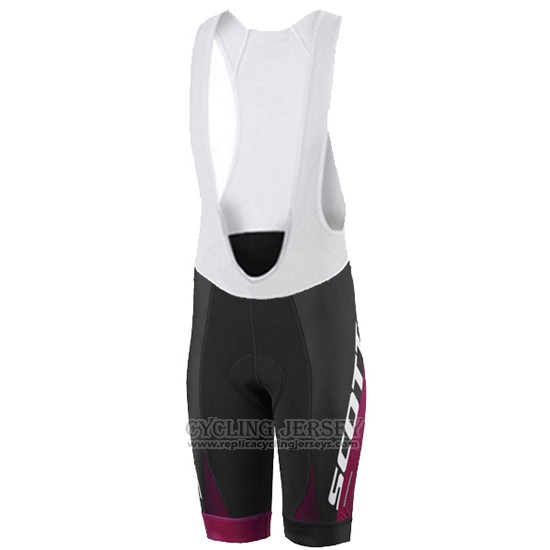 2016 Cycling Jersey Women Scott Red and Orange Short Sleeve and Bib Short