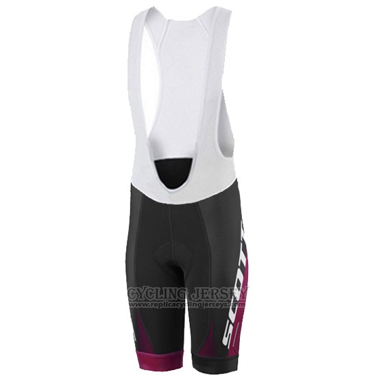 2016 Cycling Jersey Women Scott Red and White Short Sleeve and Bib Short