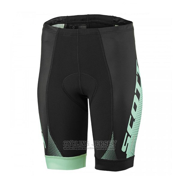 2017 Cycling Jersey Women Scott Black and Green Short Sleeve and Bib Short