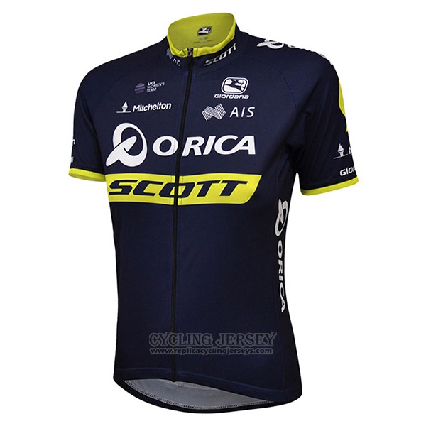 2017 Cycling Jersey Women Scott Black and Yellow Short Sleeve and Bib Short