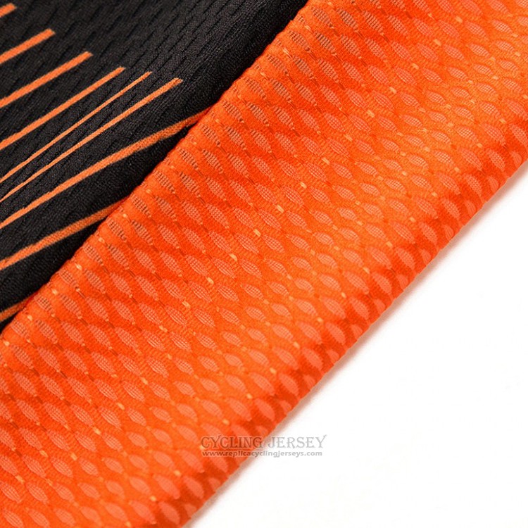 2018 Cycling Jersey Scott Orange and Black Short Sleeve and Bib Short