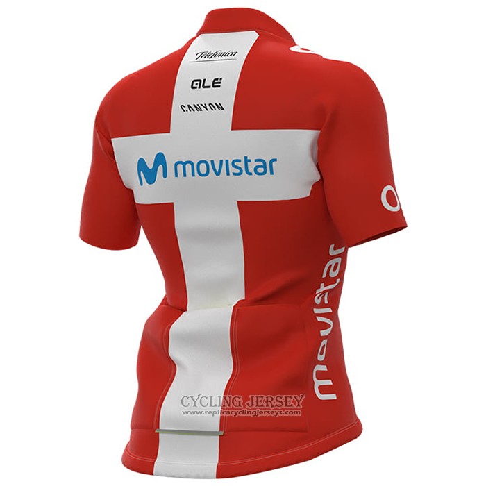 2021 Cycling Jersey Women Movistar Champion Denmark Short Sleeve And Bib Short