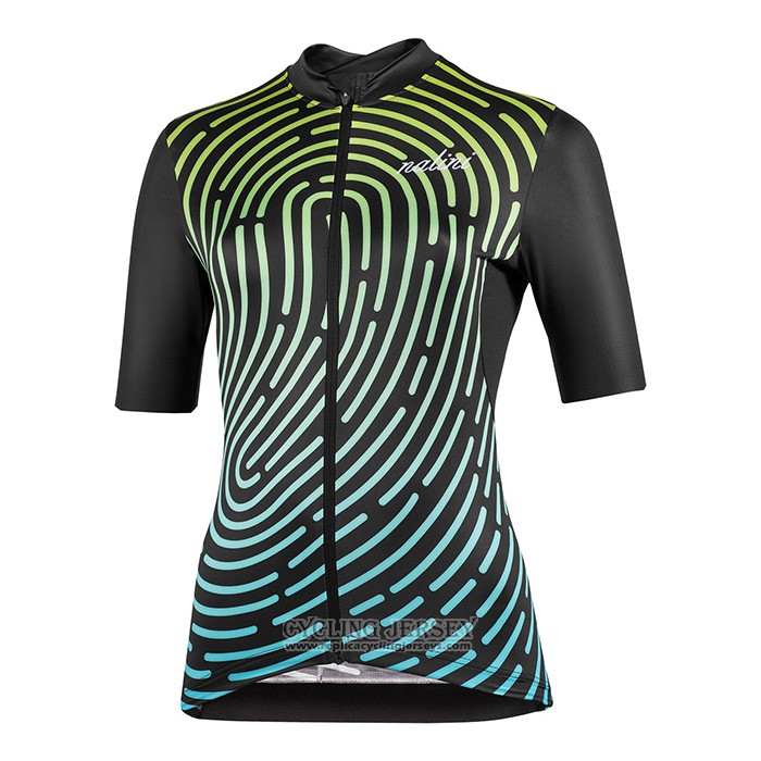 1920 Cycling Jersey Women Nalini Black Short Sleeve And Bib Short