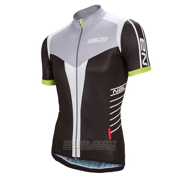 2017 Cycling Jersey Women Nalini Black and White Short Sleeve and Bib Short