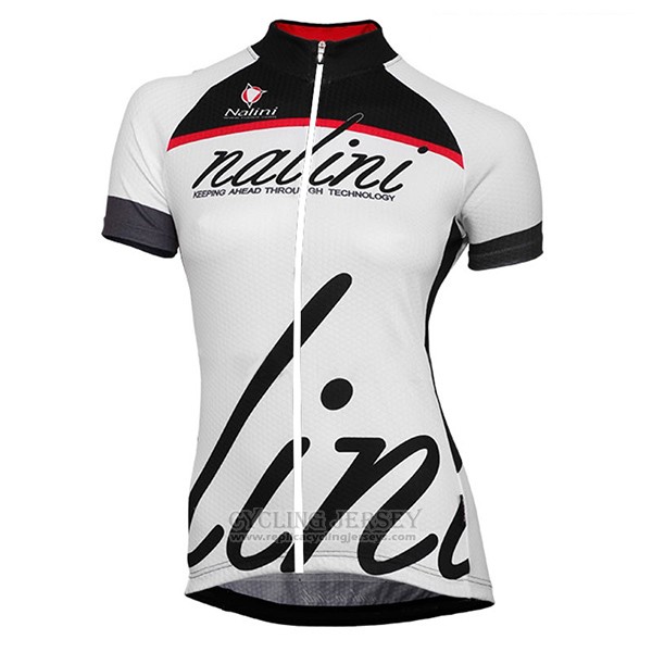 2017 Cycling Jersey Women Nalini Classic White Short Sleeve and Bib Short