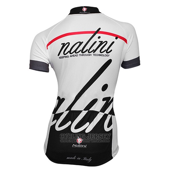 2017 Cycling Jersey Women Nalini Classic White Short Sleeve and Bib Short