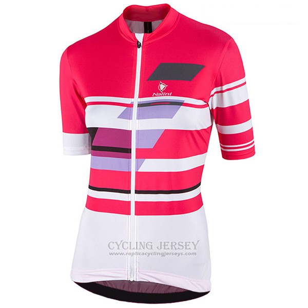 2017 Cycling Jersey Women Nalini Dolomiti Red Short Sleeve and Bib Short