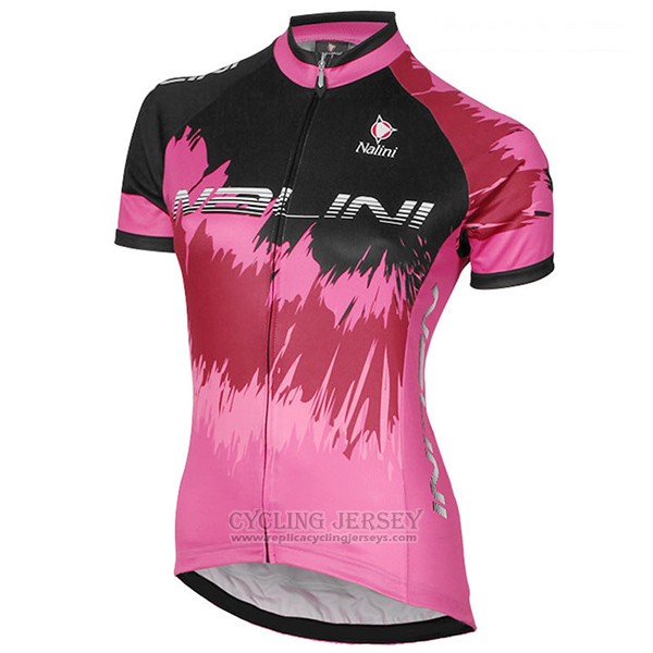 2017 Cycling Jersey Women Nalini Sfiziosa Red Short Sleeve and Bib Short
