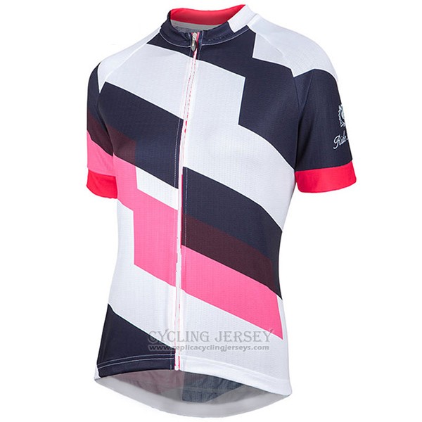 2017 Cycling Jersey Women Nalini Stripe Pink and Black Short Sleeve and Bib Short