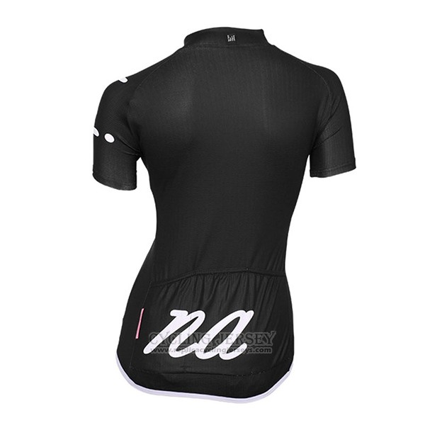 2017 Cycling Jersey Women Nalini Wave Deep Black Short Sleeve and Bib Short
