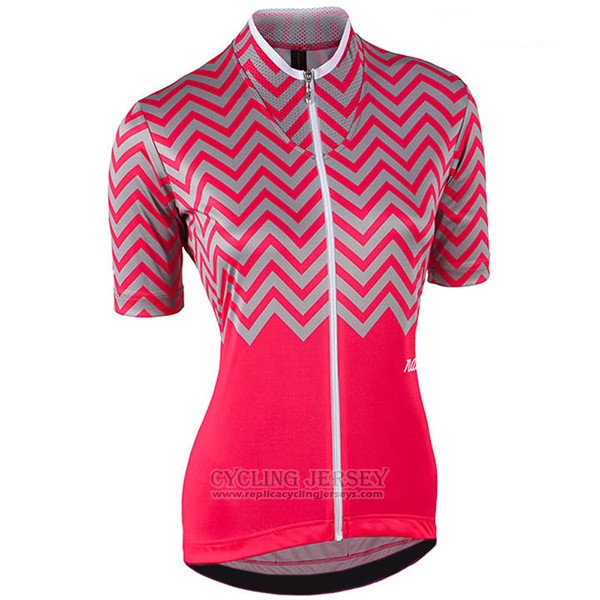 2017 Cycling Jersey Women Nalini Wave Red Short Sleeve and Bib Short