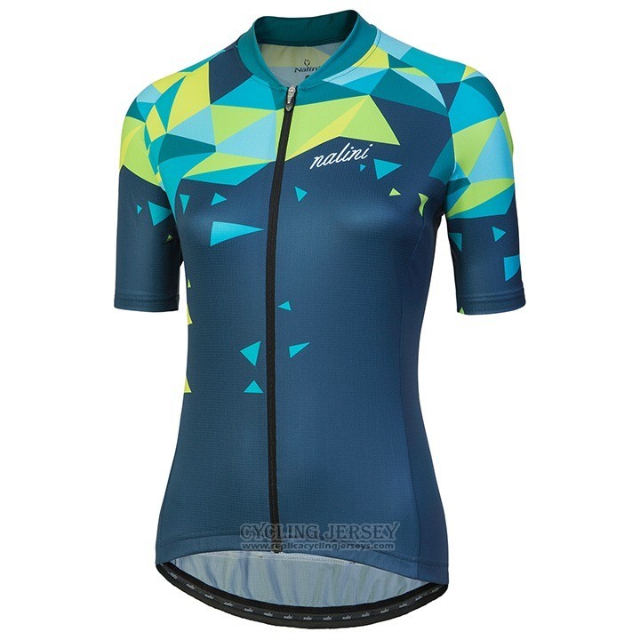 2018 Cycling Jersey Women Nalini Chic Green Short Sleeve and Bib Short